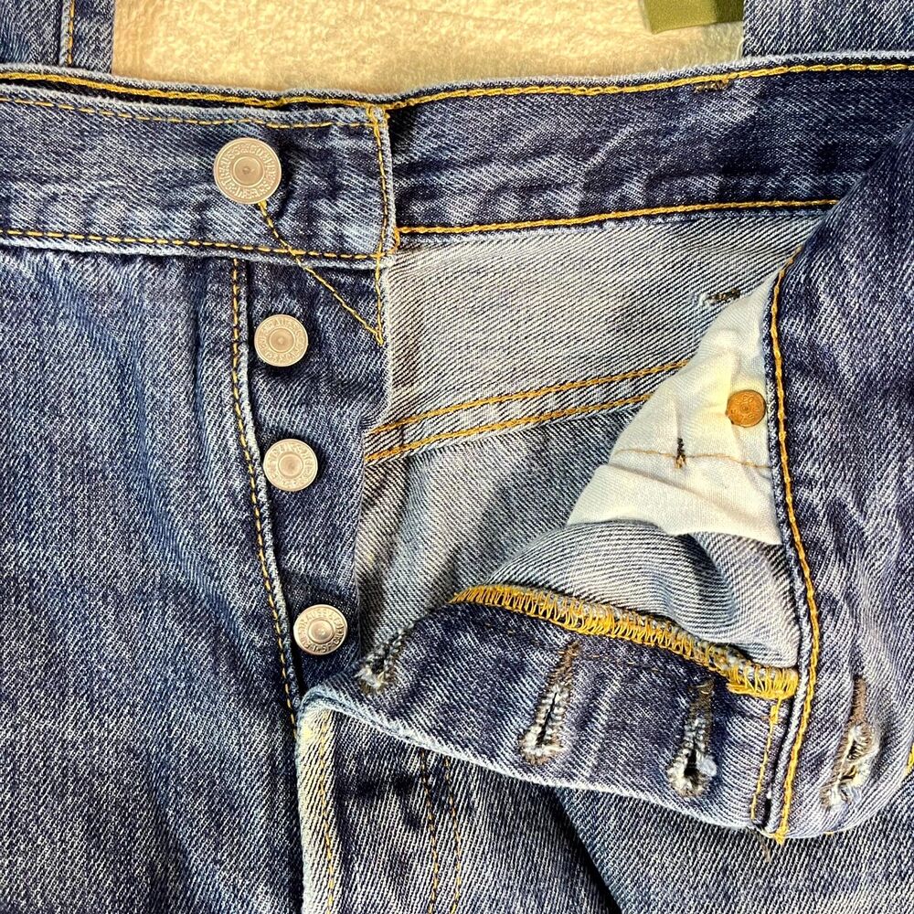 Levi Strauss & Co. 501 xx Button Front Blue Jeans Mens Size 38 x 30 - Picture 4 of 12
